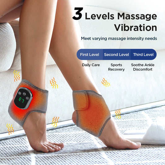 Electric Heated Foot & Ankle Massager – Relieves Pain & Improves Circulation