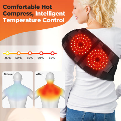 Red LED - Heating Vibration Massager Belt - Allevered RED PRO