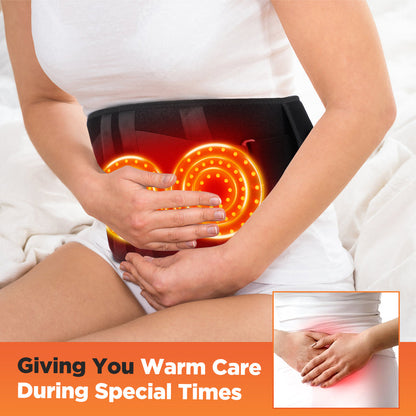 Red LED - Heating Vibration Massager Belt - Allevered RED PRO