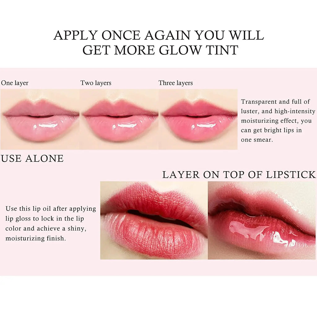 Plump Lip Glow oil Lip Care Oil Plumping Lip Gloss Non-Sticky Formula lip oil moisturizing Lipstick Hydrating Polished lips oil