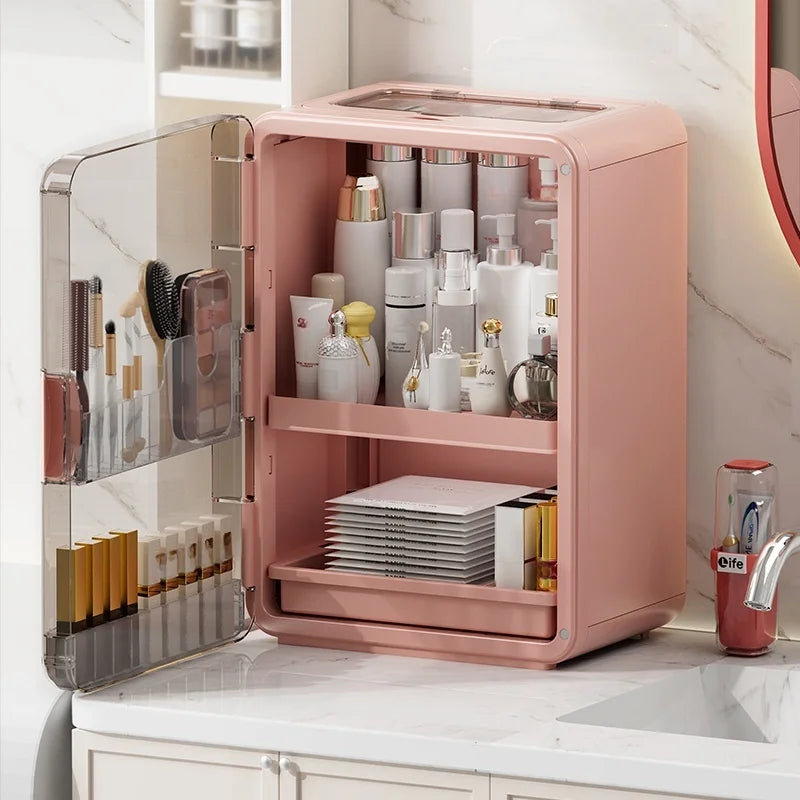 High-end cosmetic storage cabinet, home dressing table drawer, storage rack, large-capacity plastic cosmetic storage box