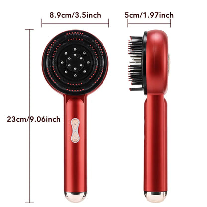 Electric Scalp Massager with Red Light Therapy
