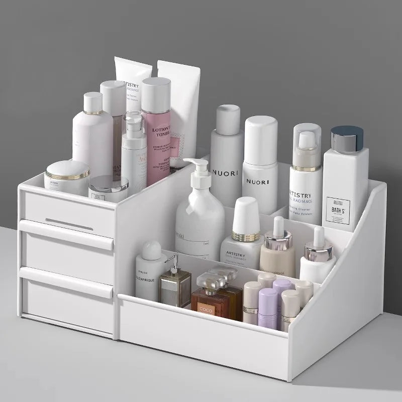 Cosmetic storage box drawer-type dormitory organization storage rack girls skin care product dressing table storage artifact